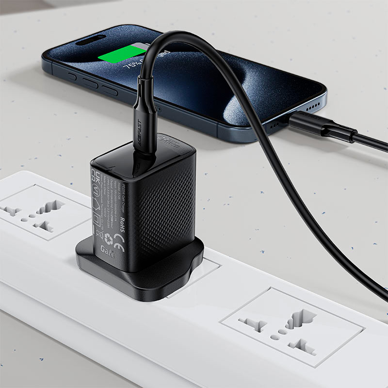 Кабель ACEFAST C17-03 USB-C - USB-C 60 Вт 1.2м Black