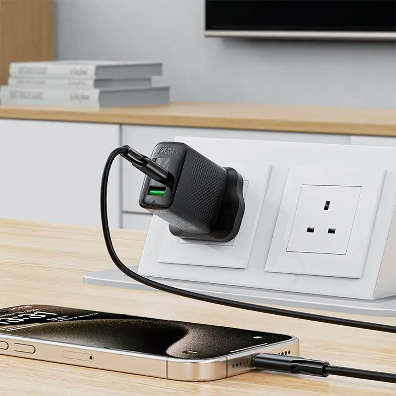 Кабель ACEFAST C17-03 USB-C - USB-C 60 Вт 1.2м Black