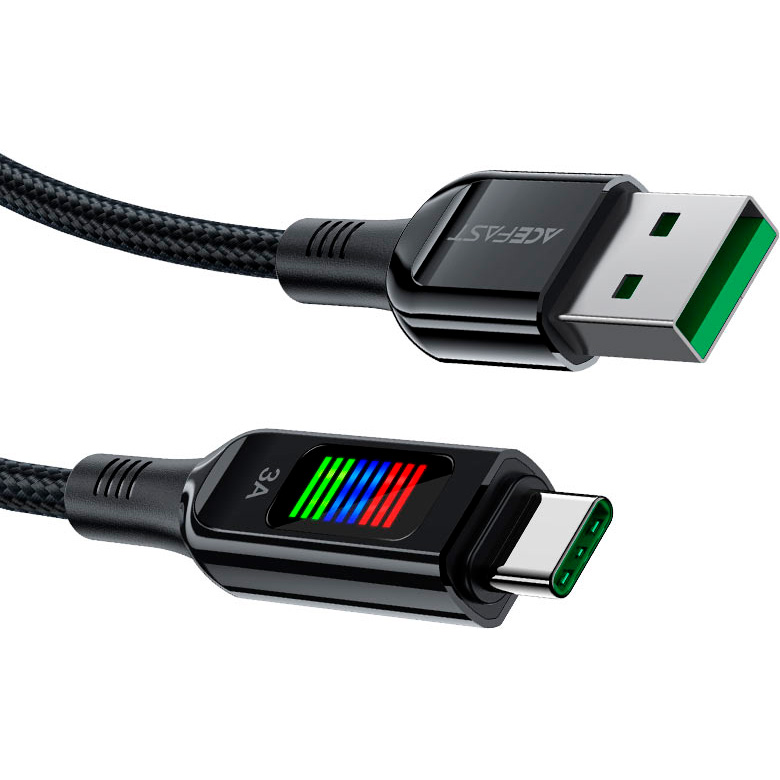 Кабель ACEFAST C7-04 USB-A - USB-C 60 Вт 1.2м Black