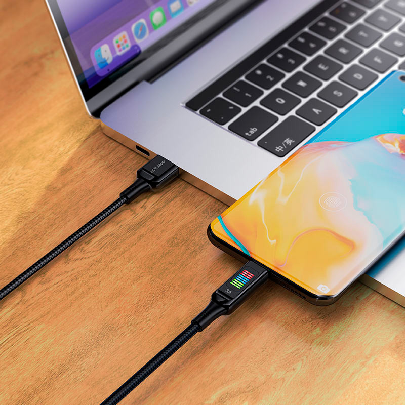Кабель ACEFAST C7-04 USB-A - USB-C 60 Вт 1.2м Black