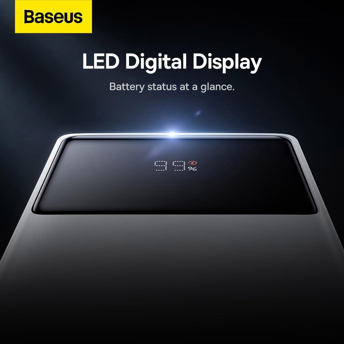 Повербанк BASEUS Star Lord Digital Display Fast Charge 22.5W 20000mAh White (PPXJ080002)