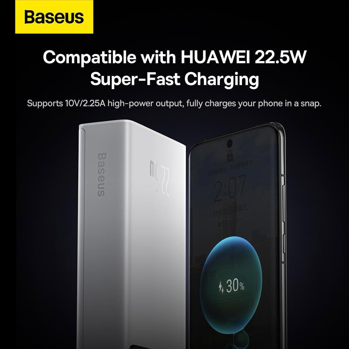 Повербанк BASEUS Star Lord Digital Display Fast Charge 22.5W 20000mAh White (PPXJ080002)