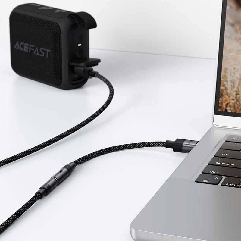 Адаптер ACEFAST 13 USB-A - 3,5 мм USB-AM - mini-jack 3.5mm (F) 0.15м Black