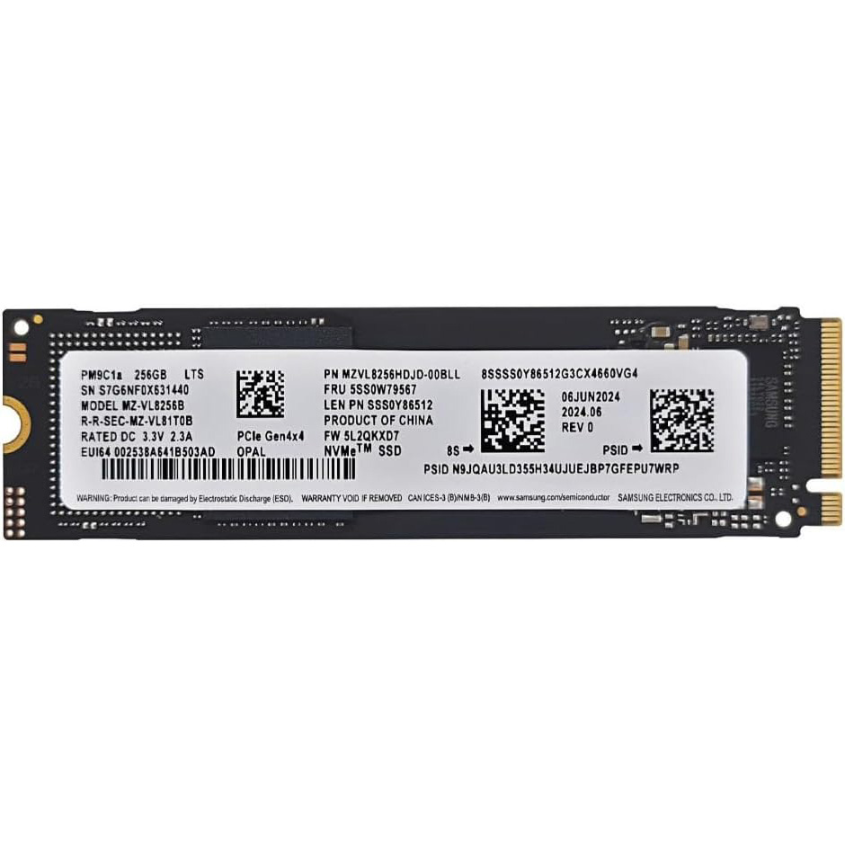SSD диск SAMSUNG PM981a 256GB M.2 NVMe Bulk (MZVL8256HDJD-00BLL)