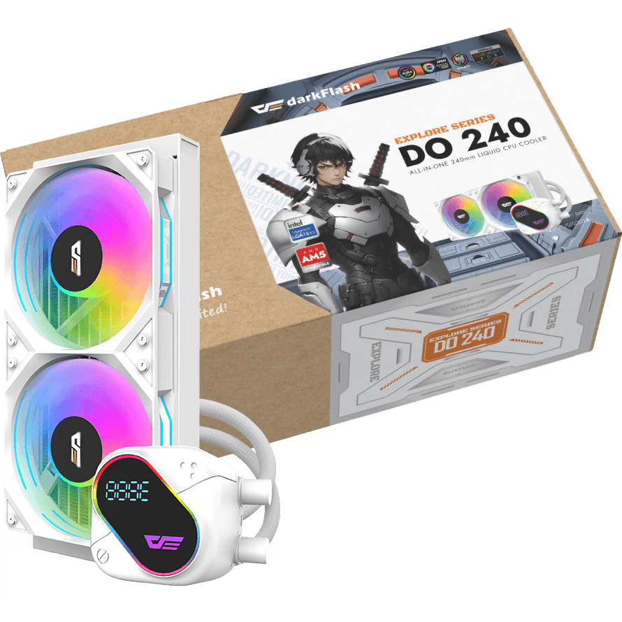 Система водяного охолодження DARKFLASH Explore DO240 White