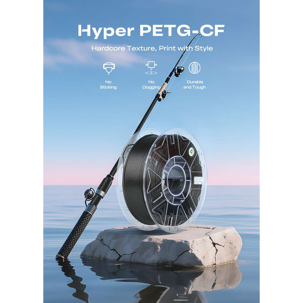 Пластик (філамент) для 3D принтера CREALITY Hyper PETG-CF 1.75mm, 1кг, Danxia Red (3301060042)