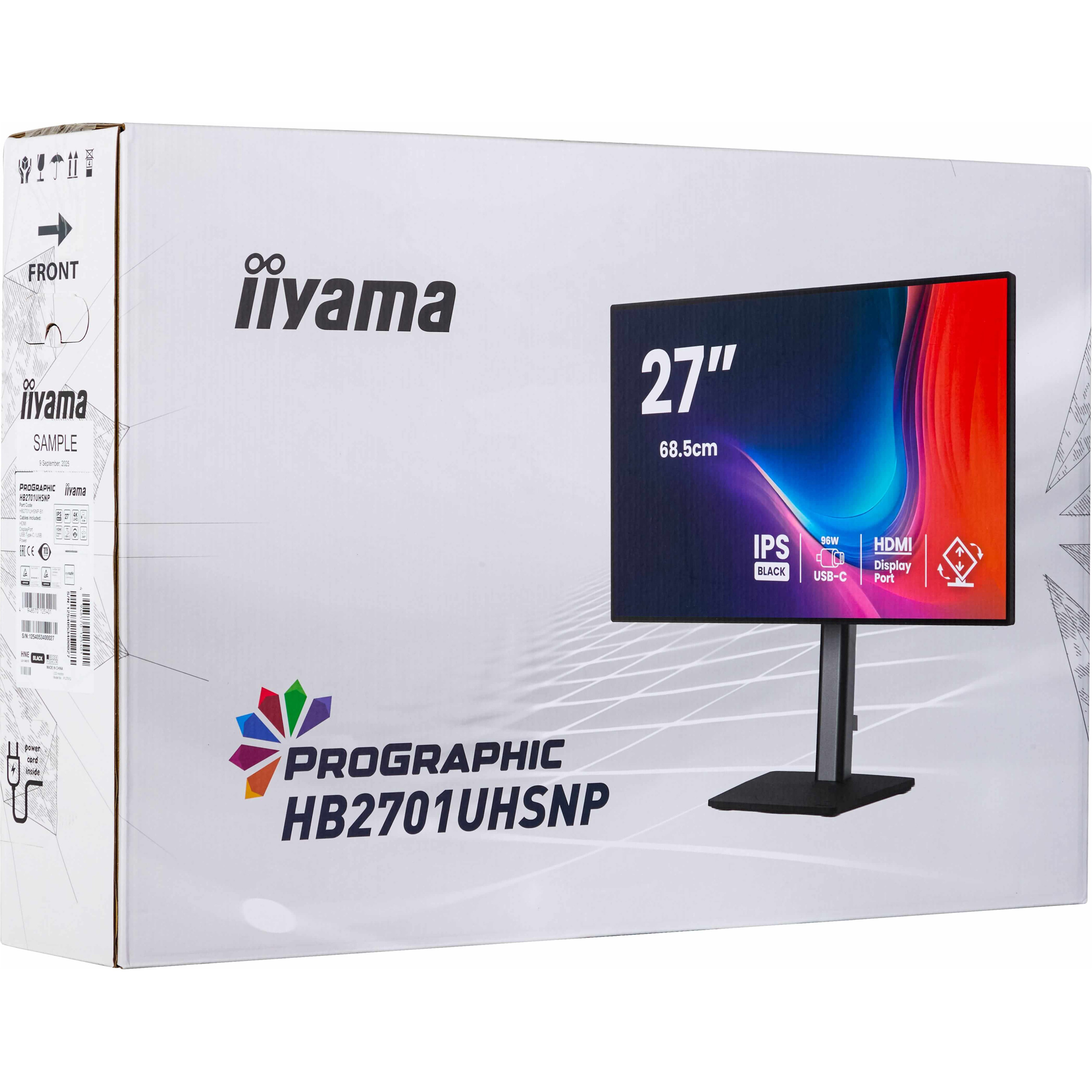 Монитор 27" IIYAMA ProGraphic HB2701UHSNP-B1