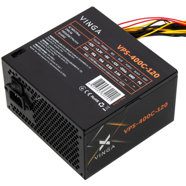Блок живлення 400W VINGA VPS-400C-120 Bulk
