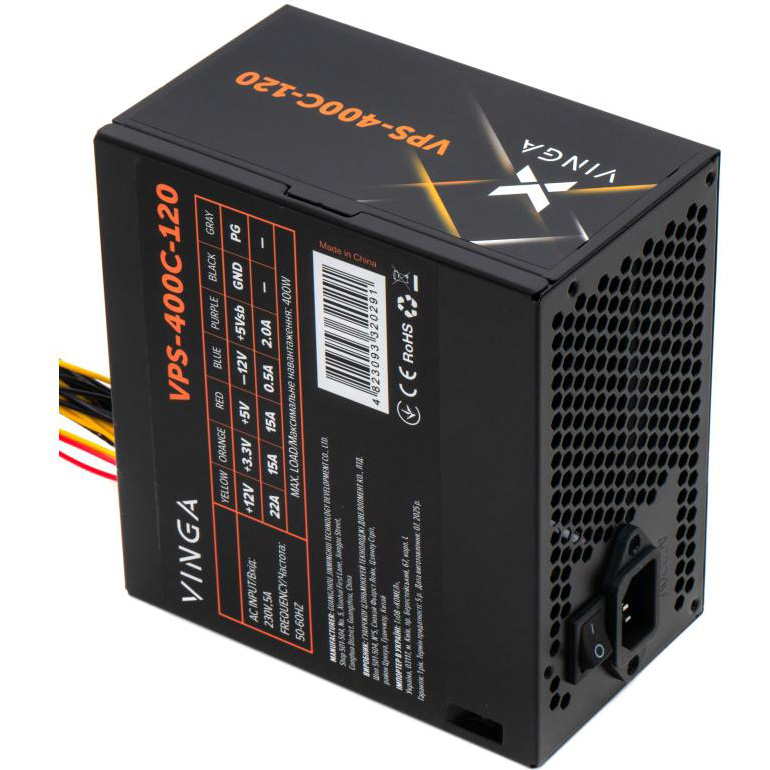 Блок живлення 400W VINGA VPS-400C-120 Bulk