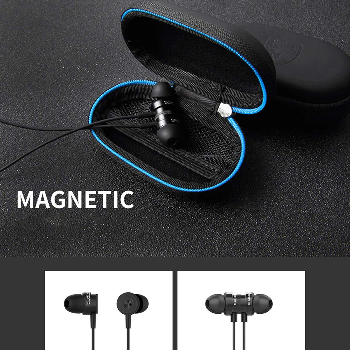 Навушники SADES SA-610 Wings 10 Black/Blue