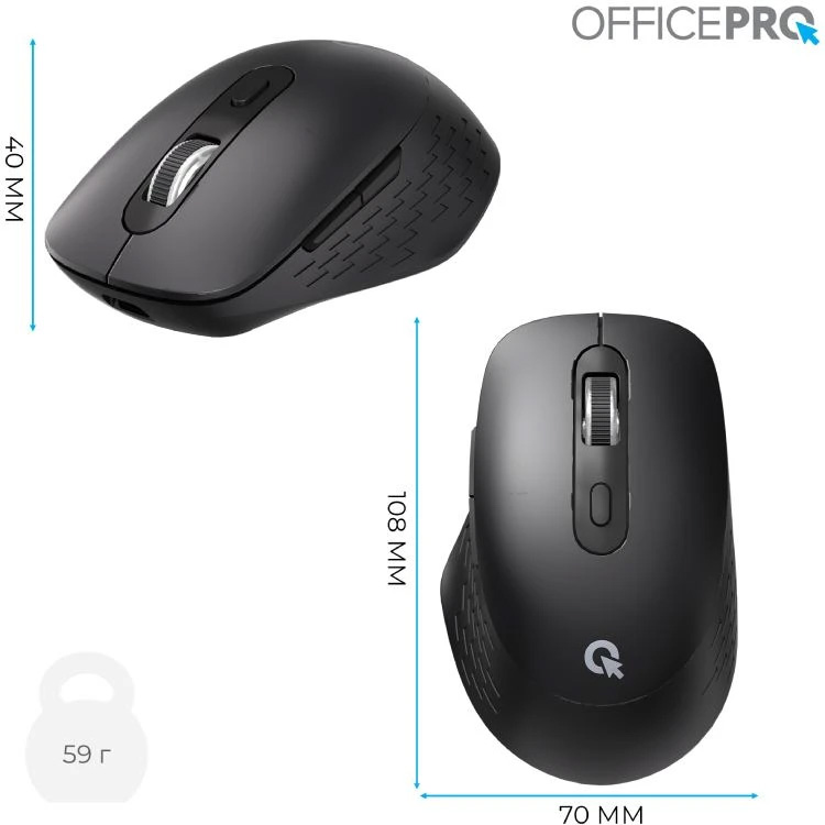 Мышь OFFICEPRO M265 Black