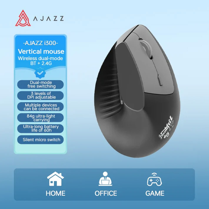 Вертикальна миша AJAZZ i300 Black