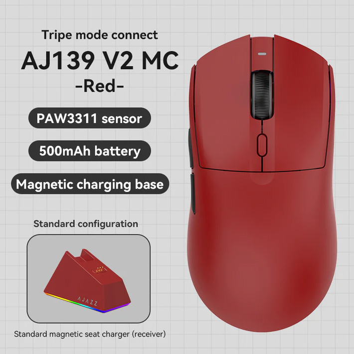 Мышь игровая AJAZZ AJ139 V2 MC Red