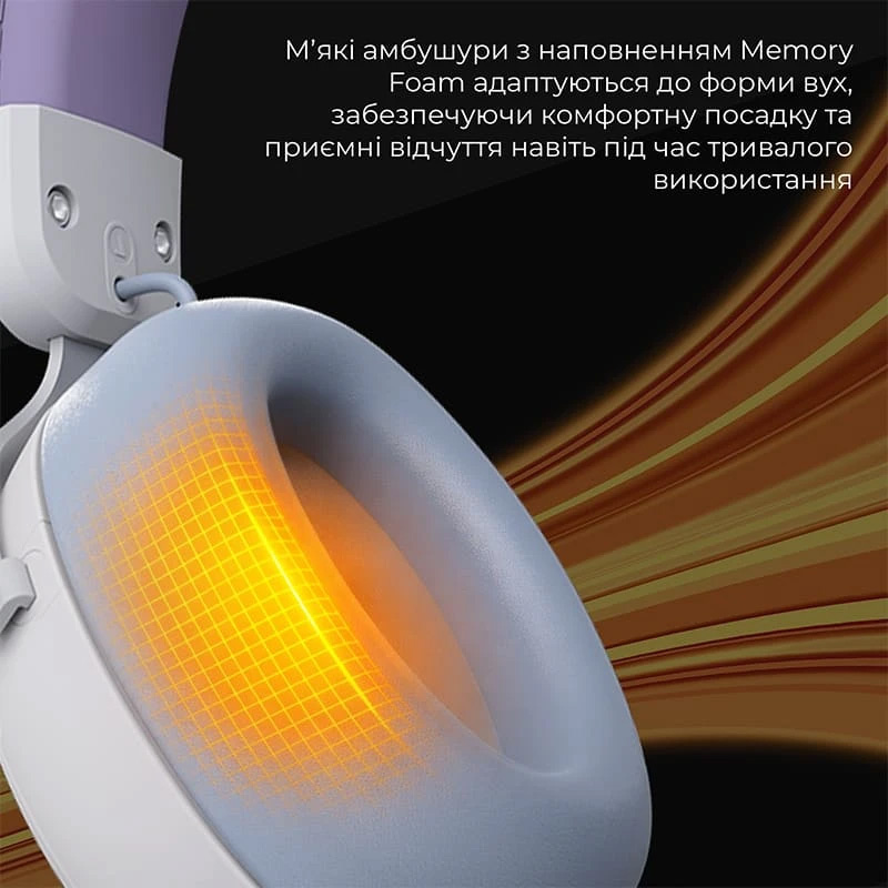 Навушники геймерскі AJAZZ AHM08 Max Blue