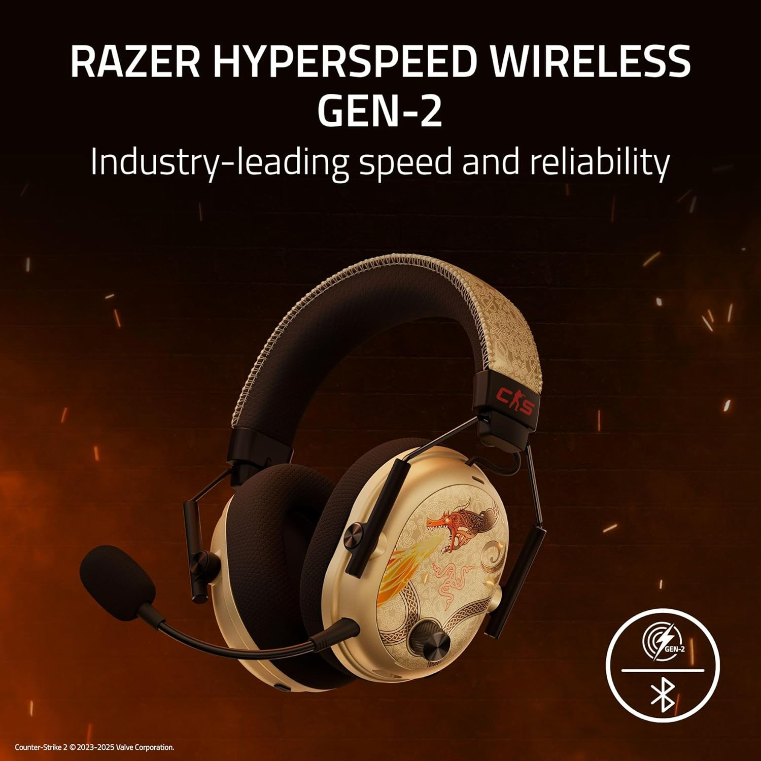 Навушники геймерскі RAZER BlackShark V3 Pro Counter-Strike 2 Edition (RZ04-05400800-R3M1)