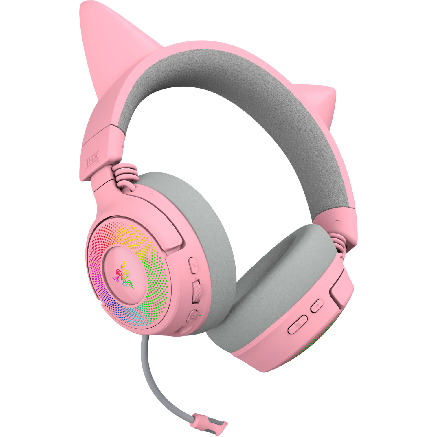 Навушники геймерскі RAZER Kraken Kitty V3 Pro Quartz (RZ04-05170200-R3M1)
