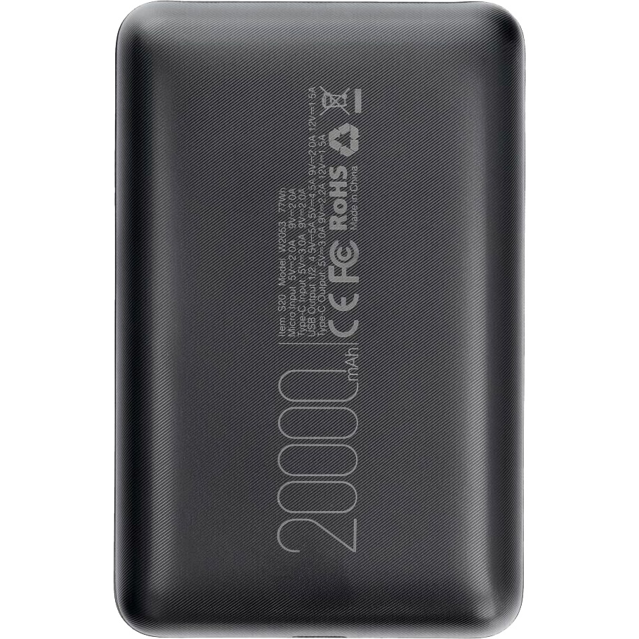 Повербанк VEGER S20 22.5W 20000mAh Black