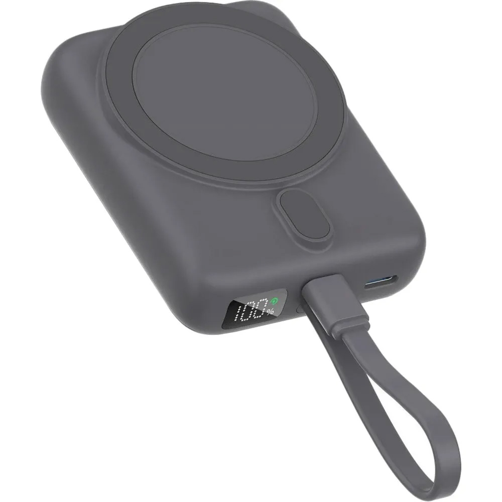 Повербанк з бездротовою зарядкою PROOVE Neutron 22.5W 10000mAh Gray