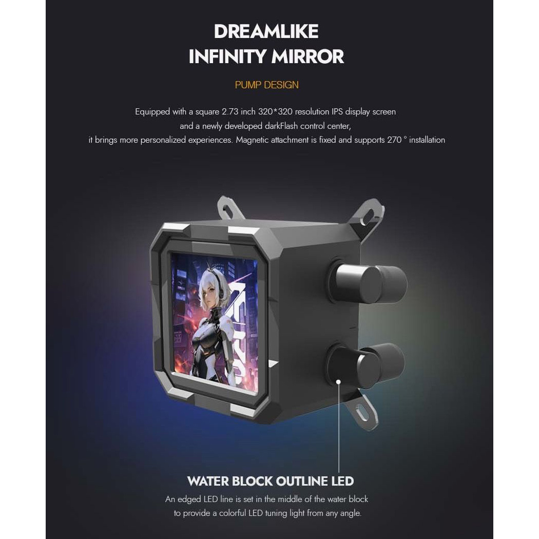 Система водяного охолодження DARKFLASH Wave DV240S Black