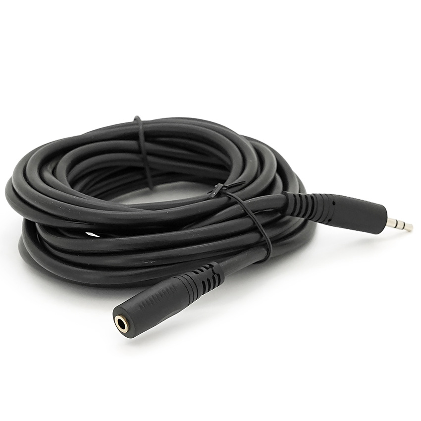 Кабель-подовжувач VOLTRONIC Premium Connectors mini-jack 3.5mm 5м Black
