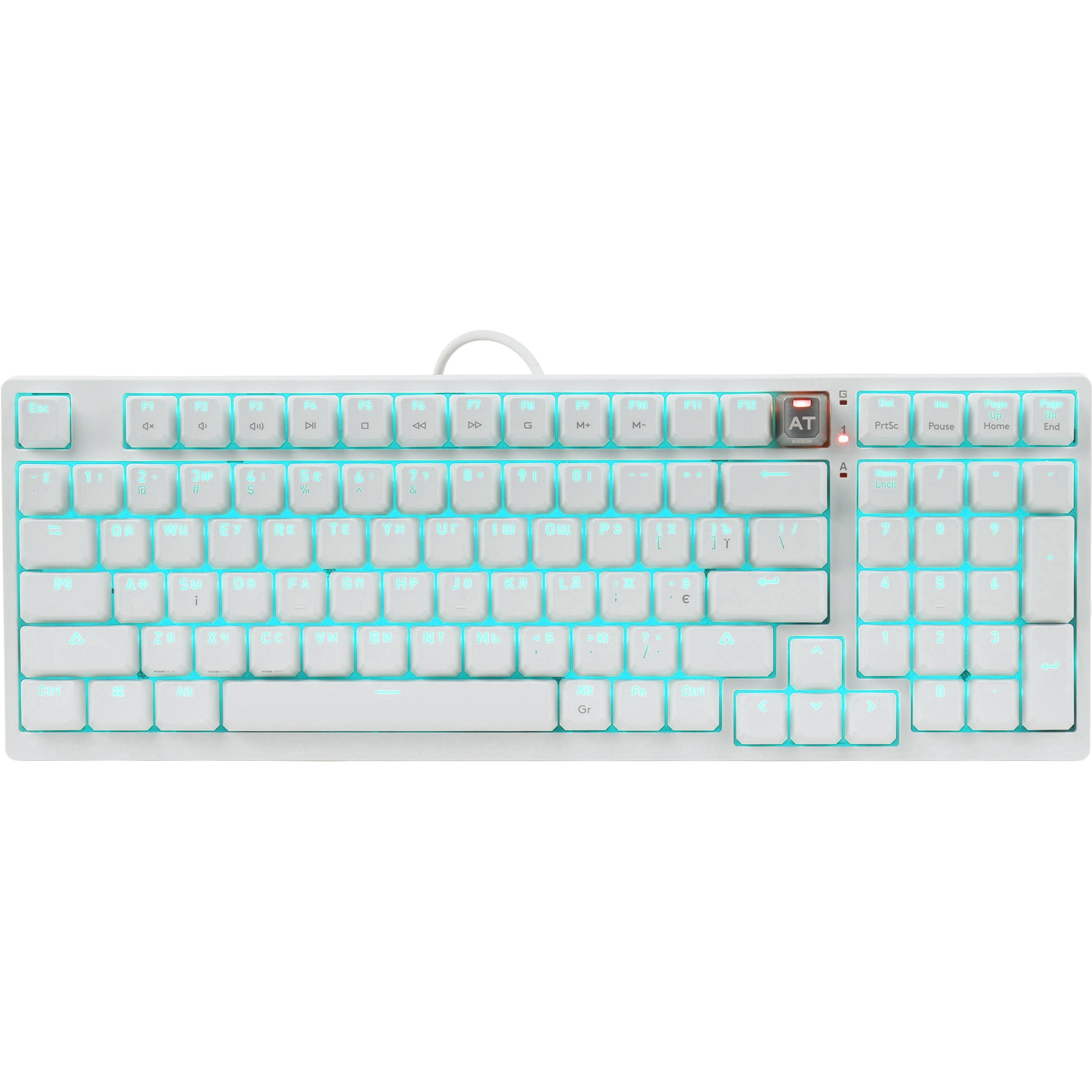 Клавиатура A4TECH BLOODY AT98 Alpha Optical Switch White