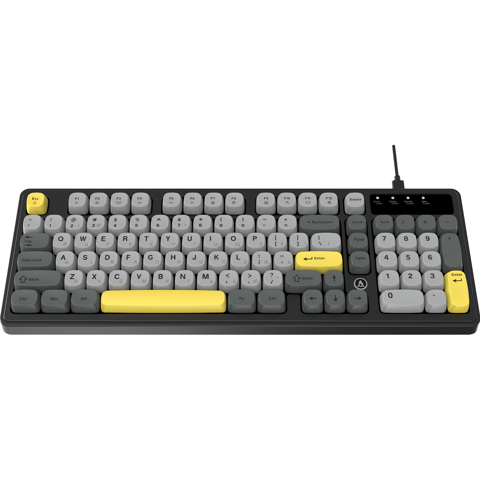 Клавіатура AJAZZ AF98 Black/Gray/Yellow