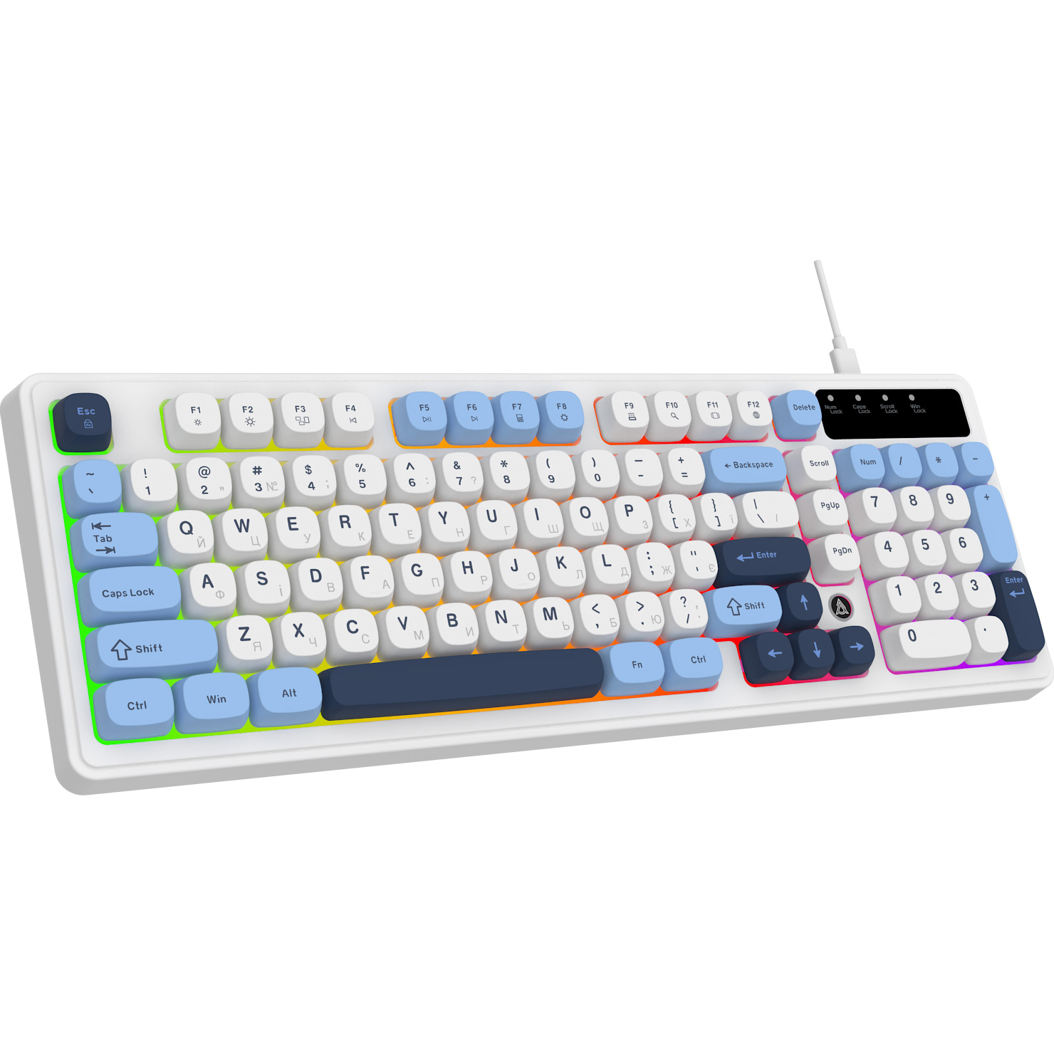 Клавіатура AJAZZ AF98 Glacier Blue
