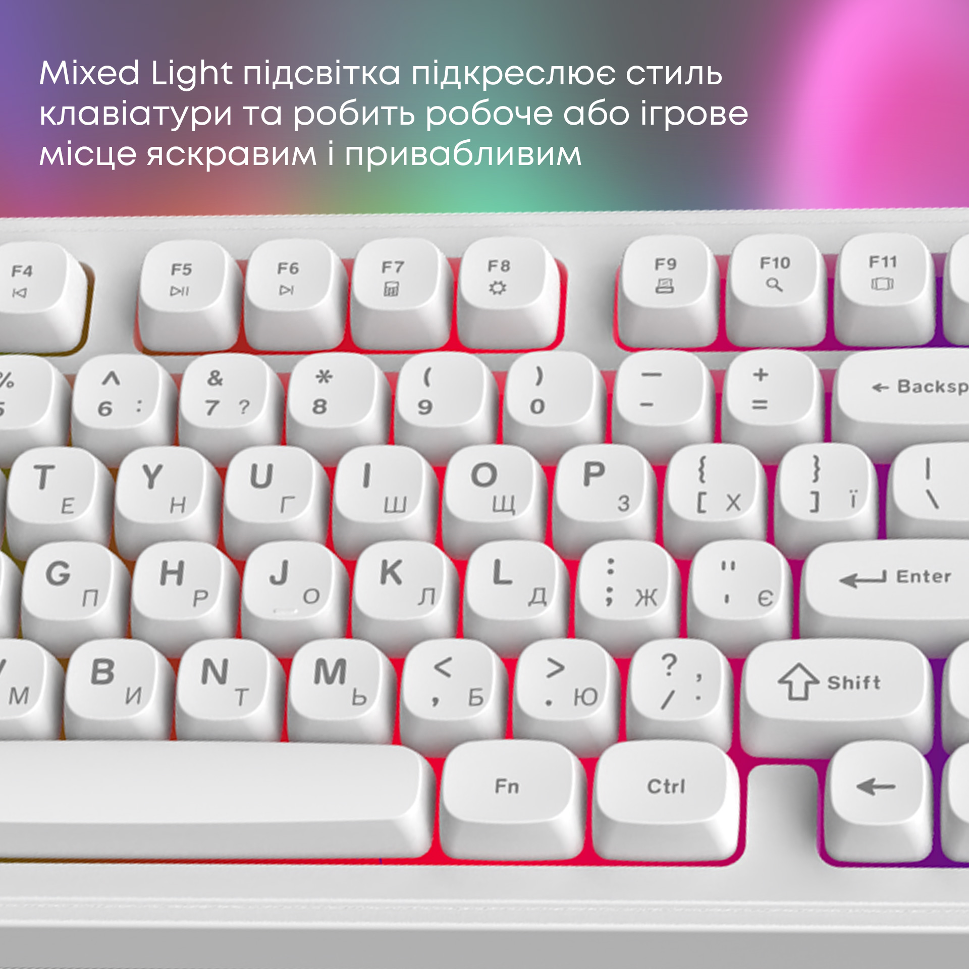 Клавіатура AJAZZ AF98 White