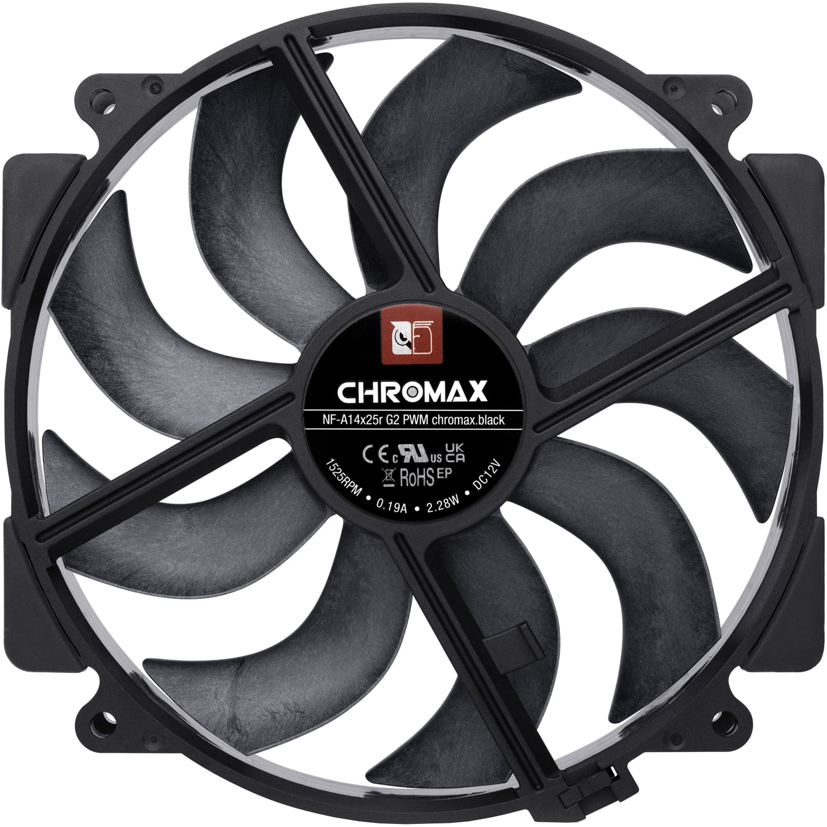 Вентилятор NOCTUA NF-A14x25r G2 PWM chromax.black