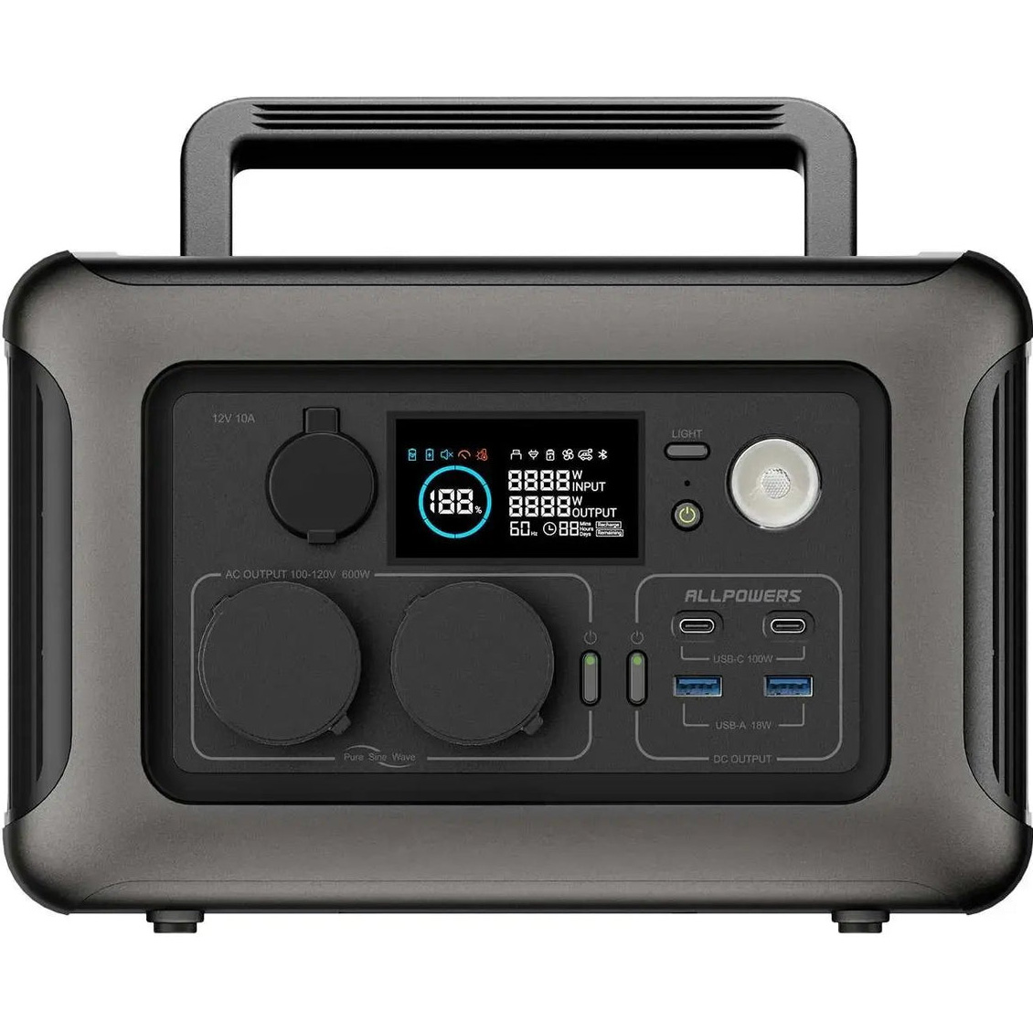 Зарядная станция ALLPOWERS R600 Black