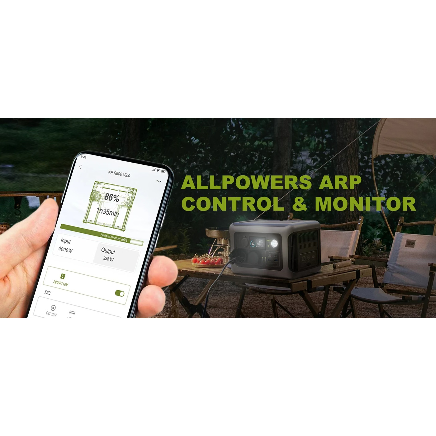Зарядная станция ALLPOWERS R600 Black