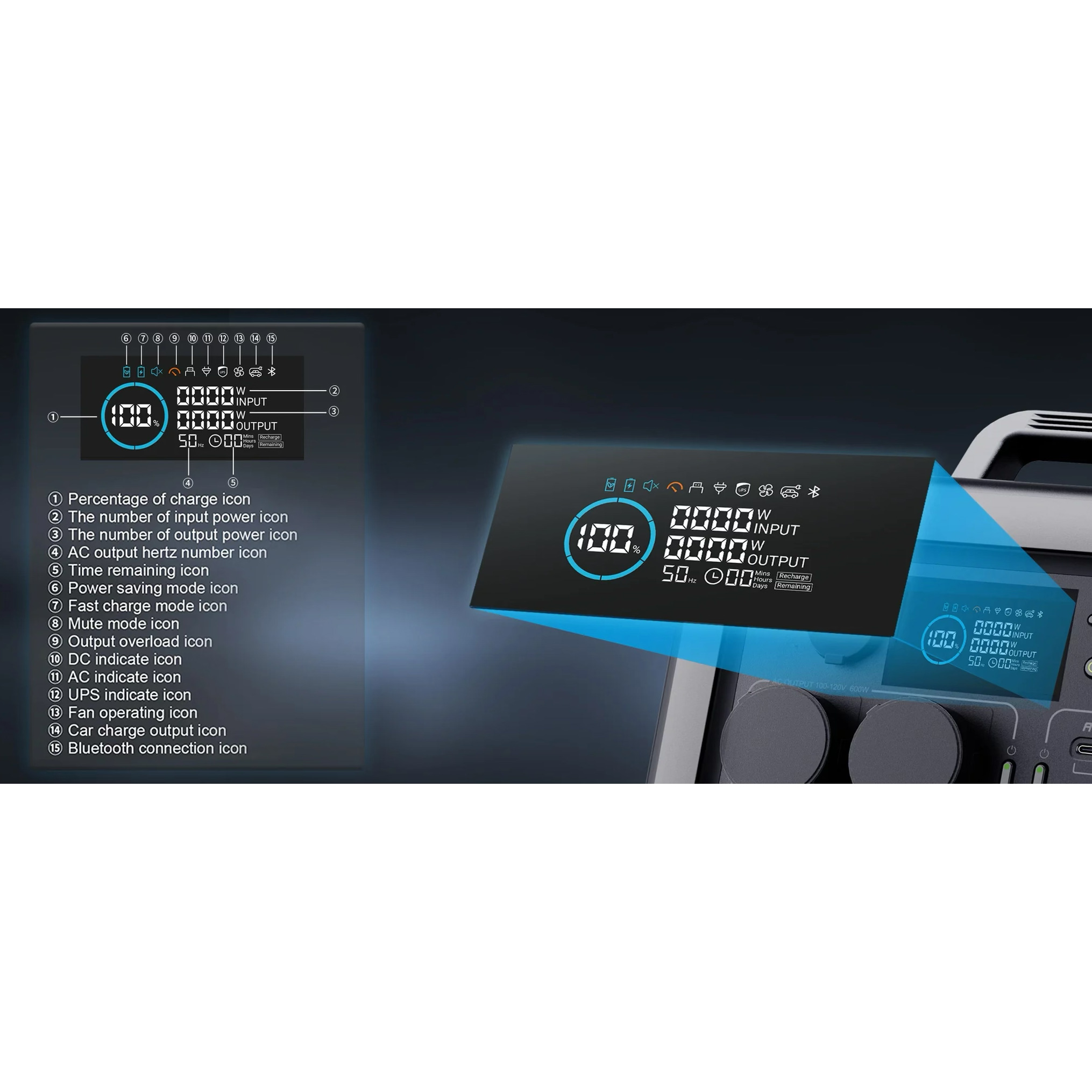 Зарядная станция ALLPOWERS R600 Black