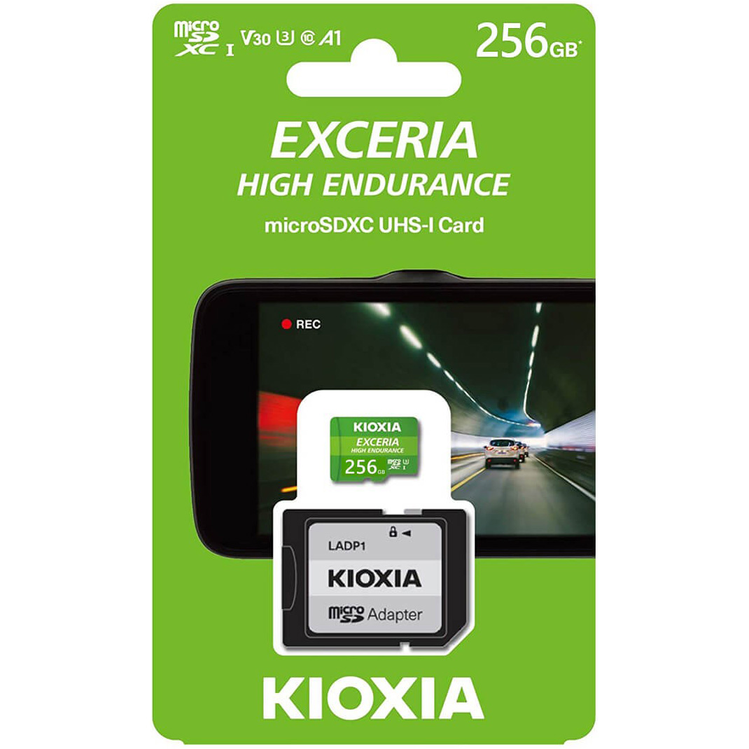 Карта памяти KIOXIA (Toshiba) microSDXC Exceria High Endurance 256GB UHS-I U3 V30 A1 Class 10 (LMHE1G256GG2)