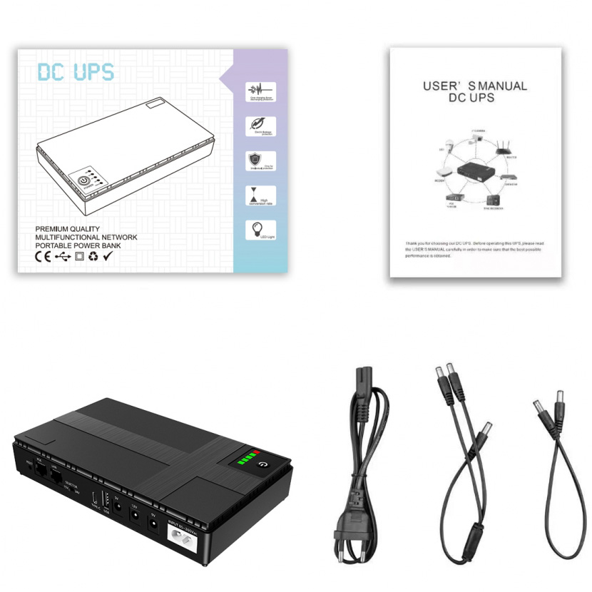 ДБЖ для роутера YEPO DC-UPS YP-36W 36W 12000mAh