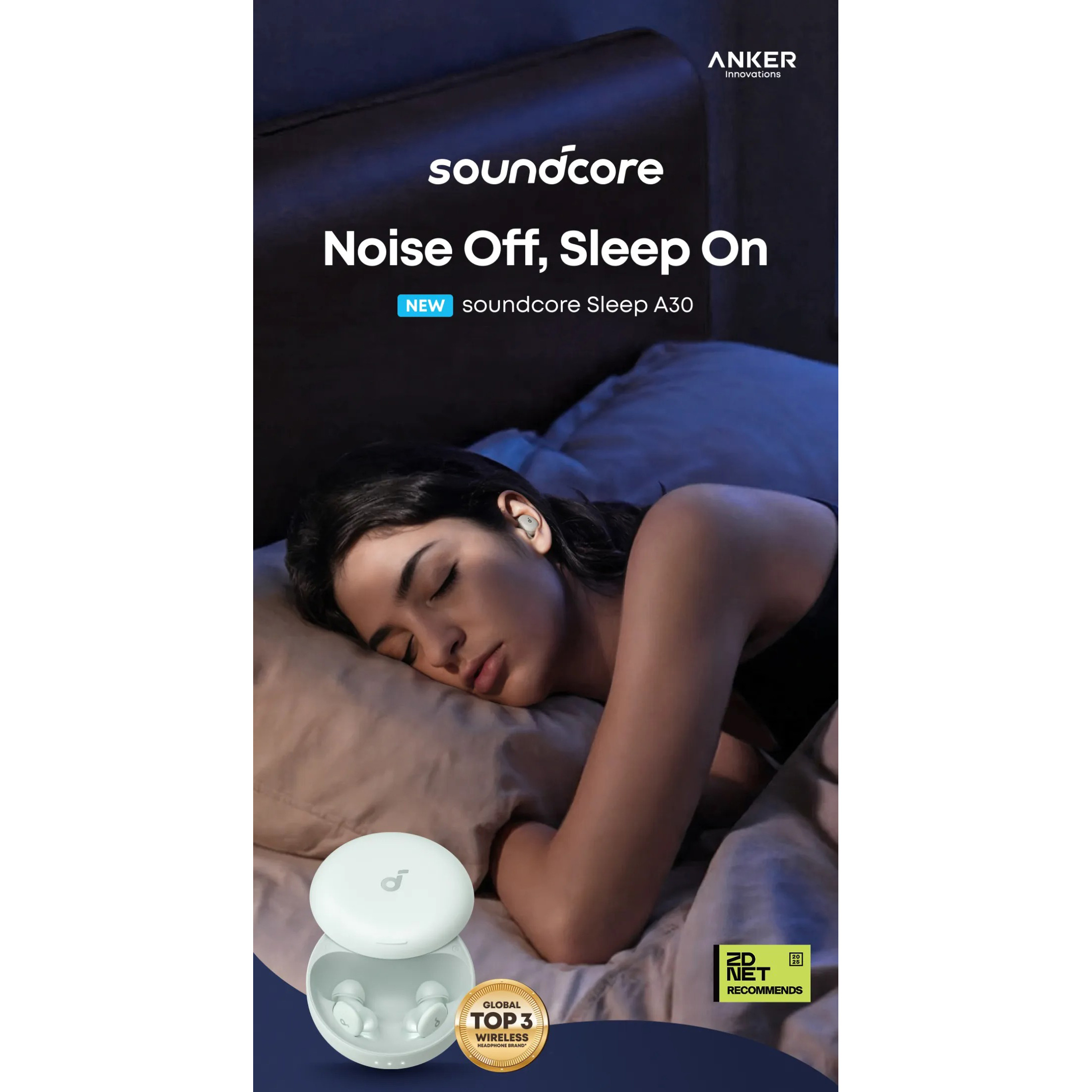 Наушники ANKER SoundCore Sleep A30 Green (D1301G61)