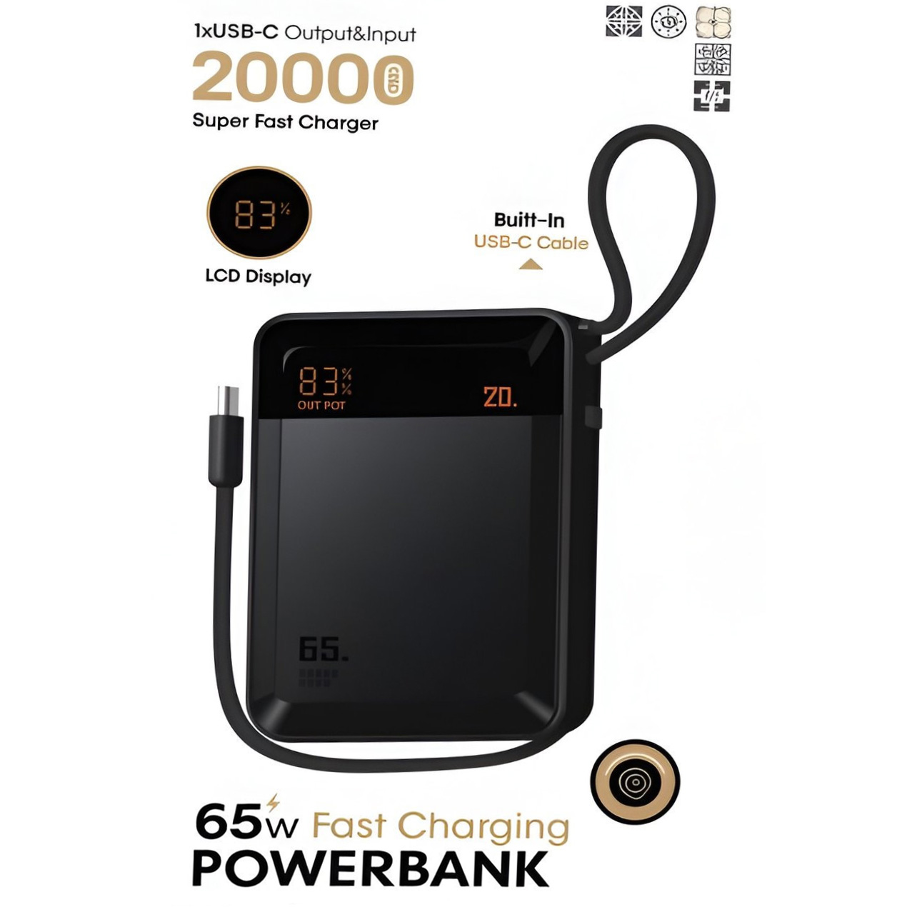 Повербанк FULLTECH Prime FP42 65W 20000mAh