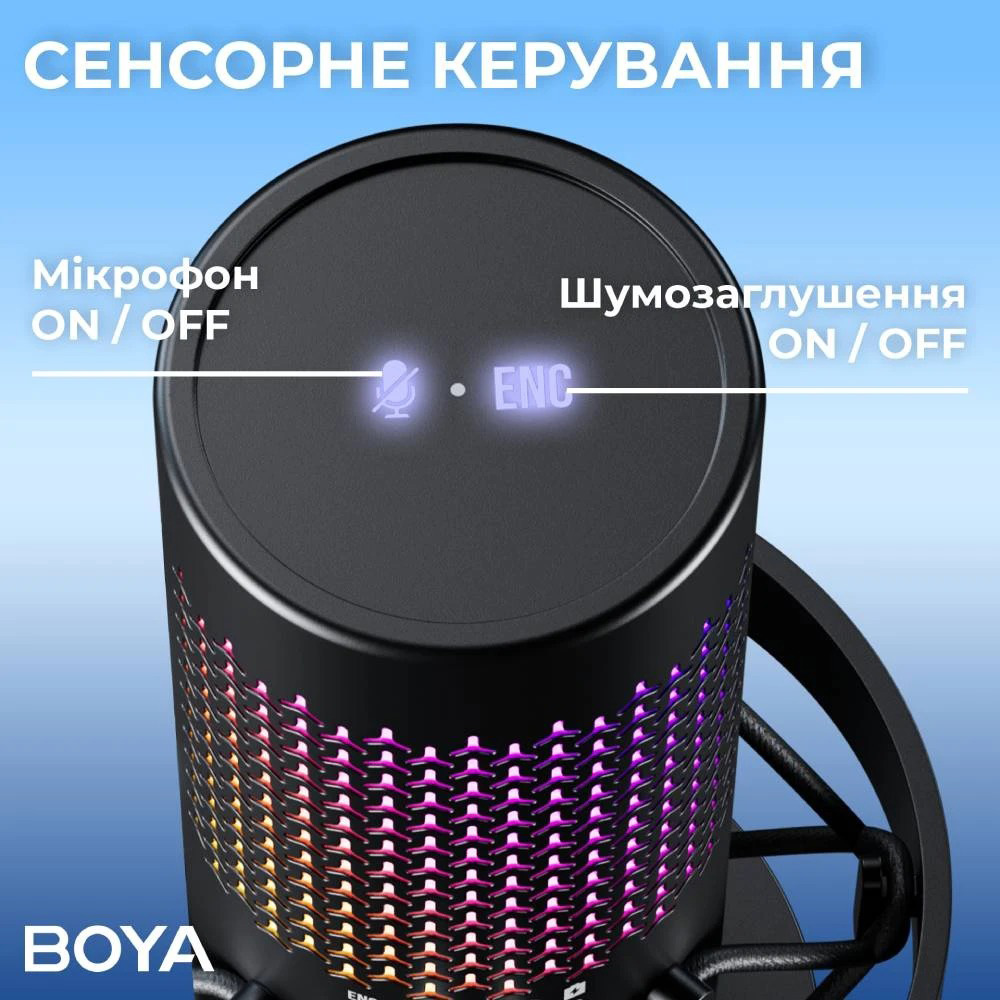 Мікрофон для стримінгу/подкастів BOYA K5 Wireless Vibrant Lightning USB Microphone
