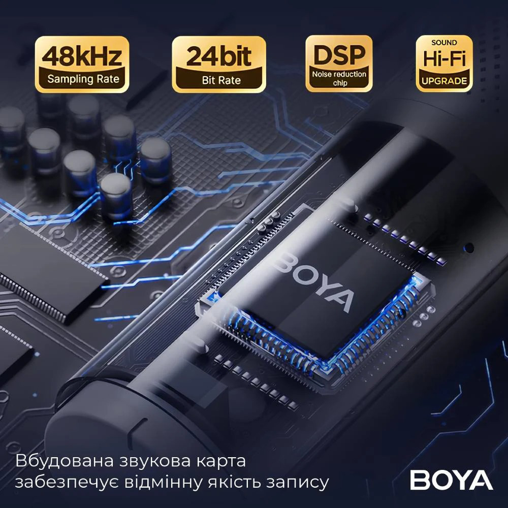 Мікрофон для стримінгу/подкастів BOYA K9 Desktop Microphone
