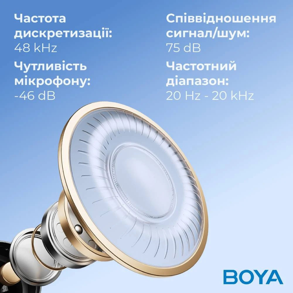 Мікрофон для стримінгу/подкастів BOYA K9 Desktop Microphone