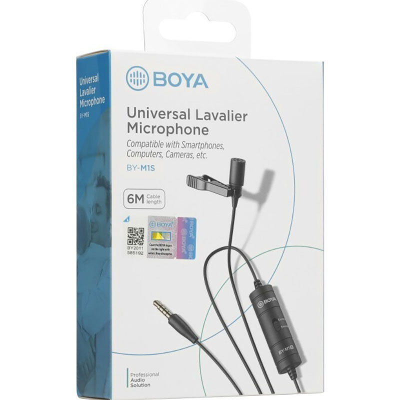 Мікрофон-петличка BOYA BY-M1S Universal Lavalier Microphone