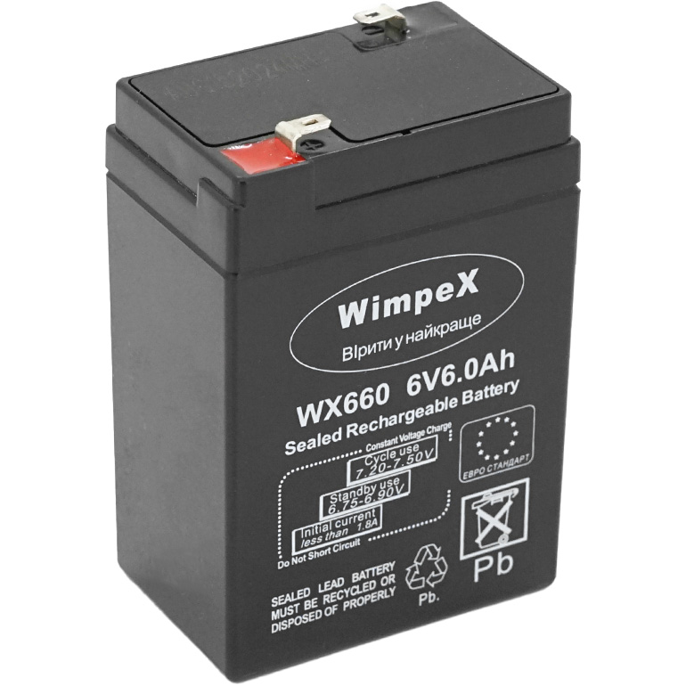 Акумуляторна батарея WIMPEX WX660 (6В, 6Агод)