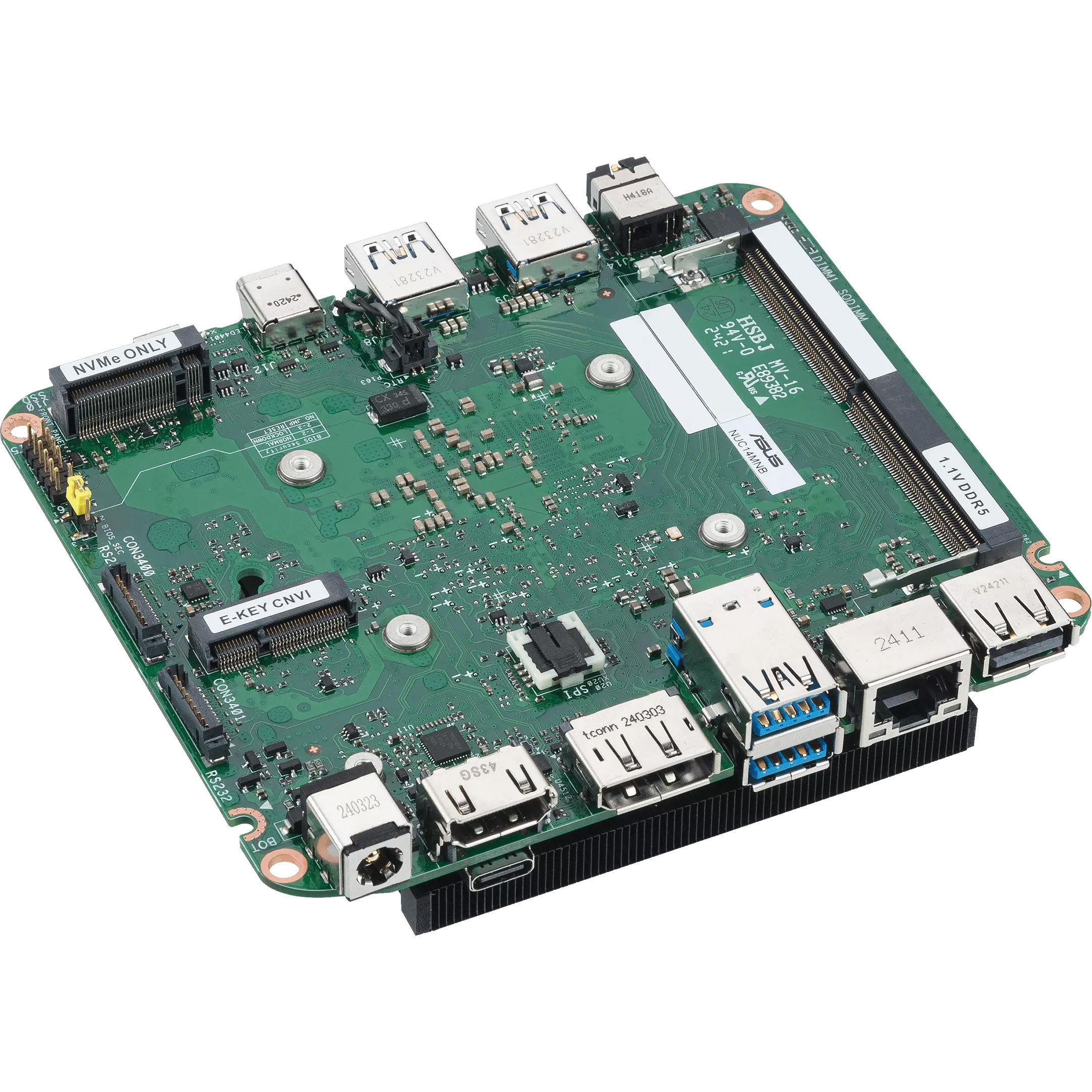 Неттоп ASUS NUC 14 Essential Kit NUC14MNK15 w/EU cord (N150/noRAM/noHDD/WF6E/BT) (90AR00M2-M000F0)