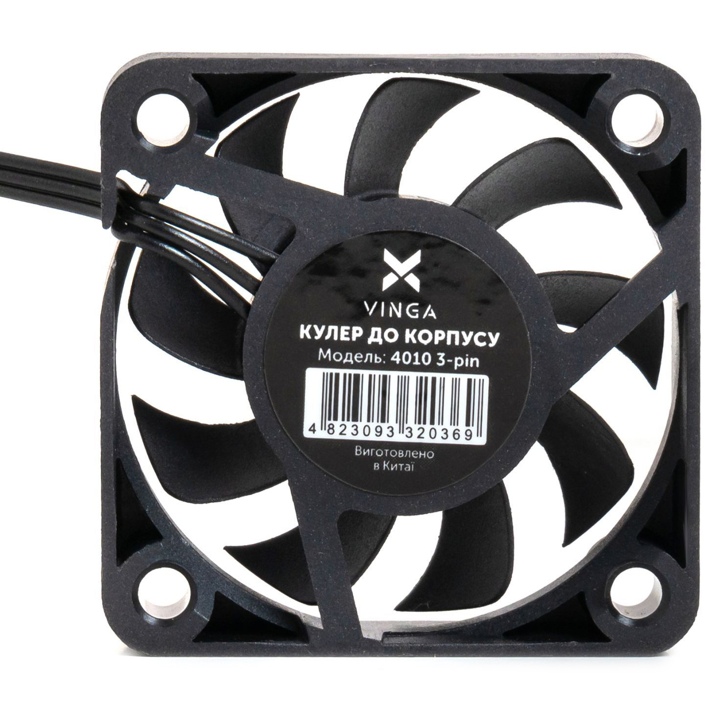 Вентилятор VINGA 4010 3-pin Black