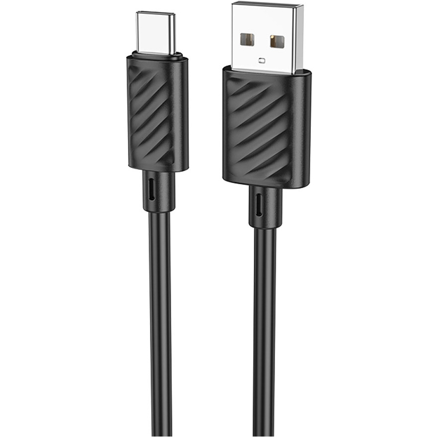 Кабель HOCO X88 Gratified USB-A to Type-C 2м Black