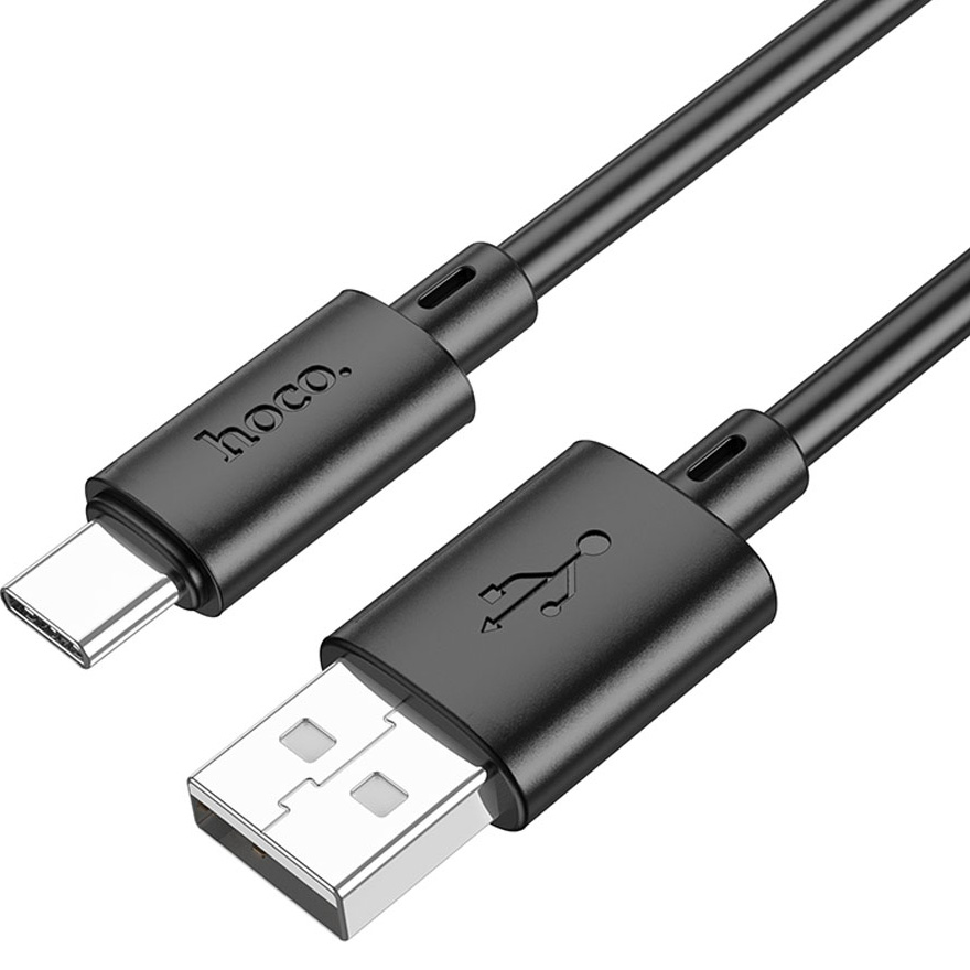 Кабель HOCO X88 Gratified USB-A to Type-C 2м Black