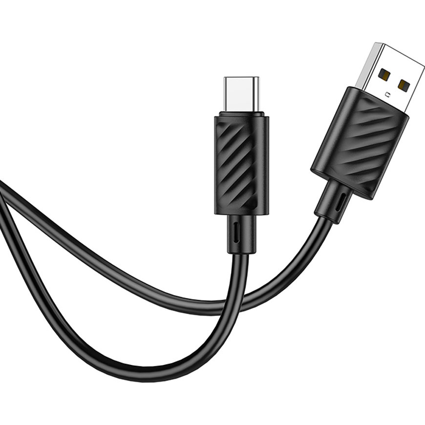 Кабель HOCO X88 Gratified USB-A to Type-C 2м Black