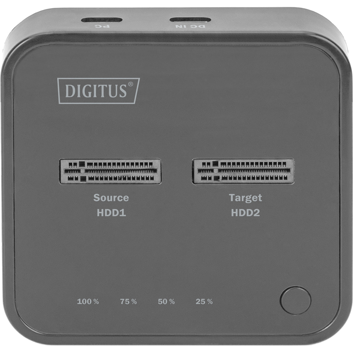 Док-станция DIGITUS Dual M.2 NVMe SSD Docking Station with Offline Clone Function NVMe PCIe M.2 to USB3.2