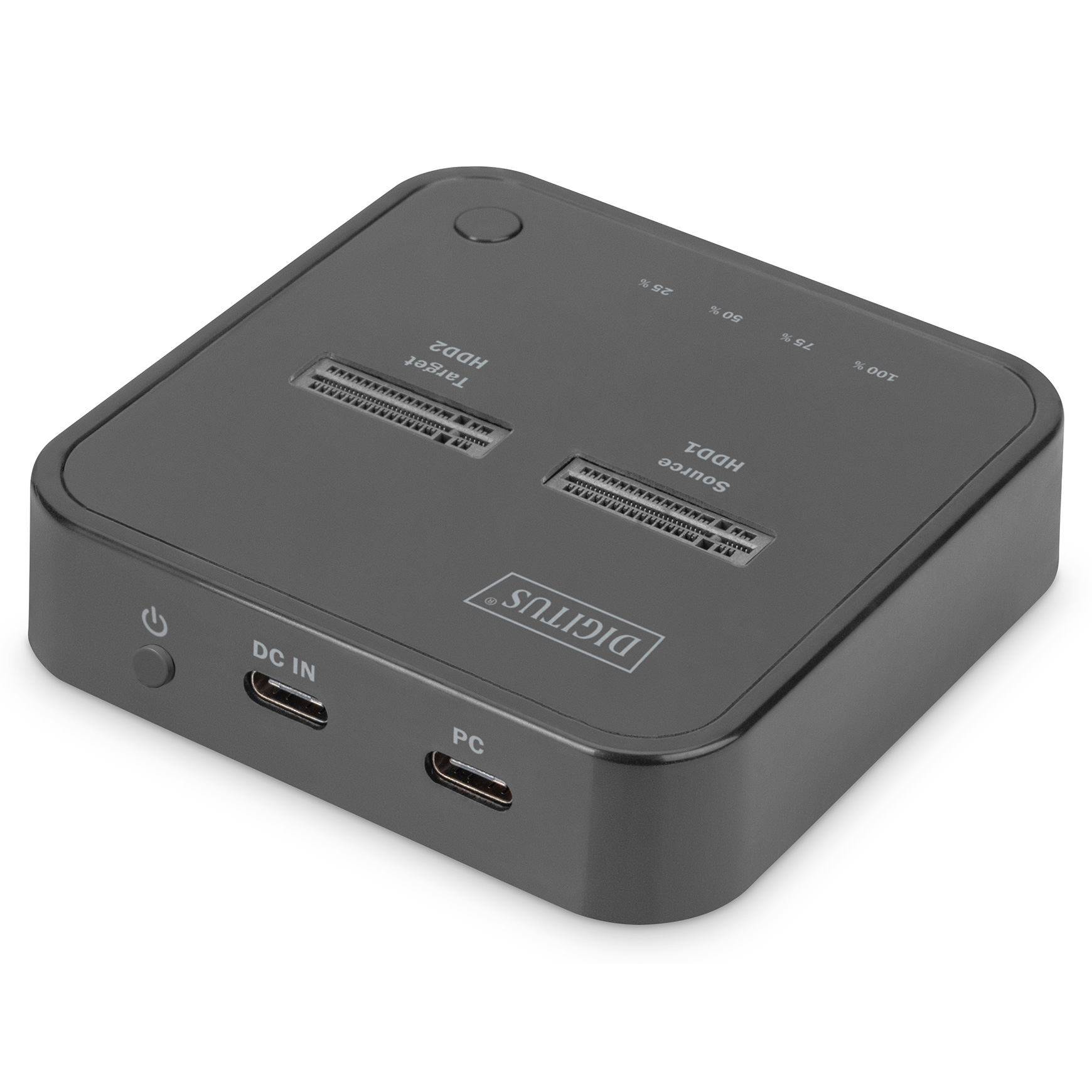 Док-станция DIGITUS Dual M.2 NVMe SSD Docking Station with Offline Clone Function NVMe PCIe M.2 to USB3.2