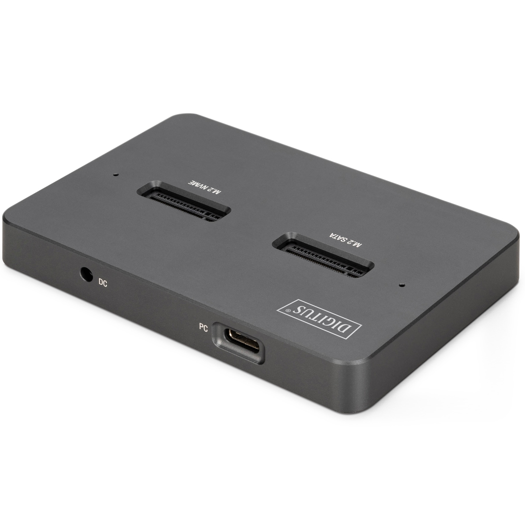 Док-станция DIGITUS M.2 NVMe + M.2 SATA SSD docking station with SD Express card reader NVMe SATA M.2 SSD to USB3.2
