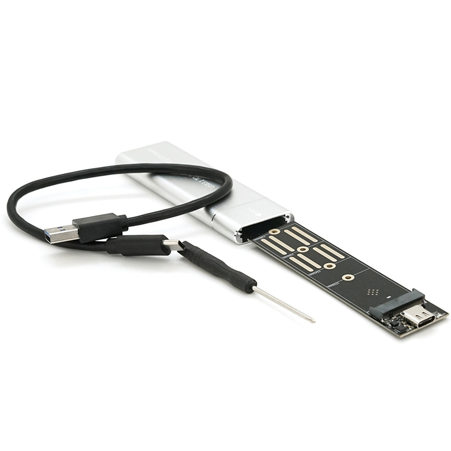 Карман внешний VOLTRONIC SHL-320 NVMe SATA M.2 SSD to USB3.1 Silver